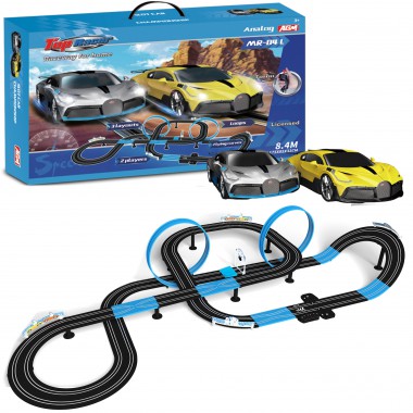 COIL Tor wyścigowy samochodowy zestaw mega tory autek wyścigowe licencja Bugatti 8.4m skala 1:64