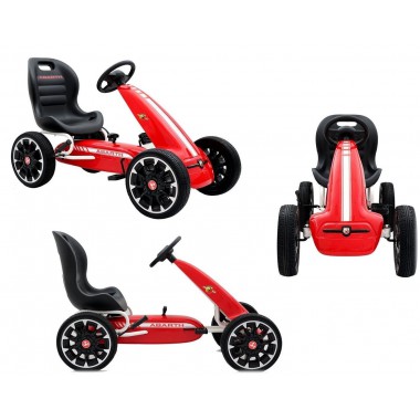 COIL Gokart dla dzieci ABARTH na pedały koła hamulec wielki  Super prezent czerwony