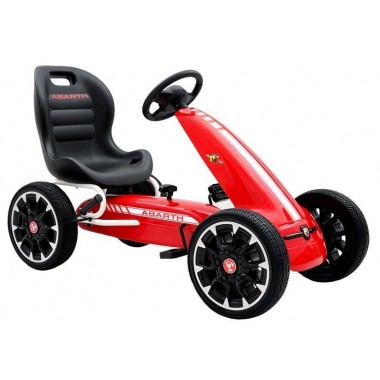 COIL Gokart dla dzieci ABARTH na pedały koła hamulec wielki  Super prezent czerwony