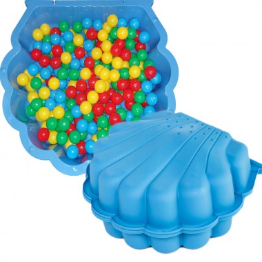 COIL Piaskownica muszla niebieska  + 100 piłeczek