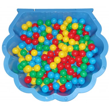 COIL Piaskownica muszla niebieska  + 100 piłeczek