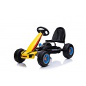 COIL Gokart dla dzieci DRAGON na pedały koła hamulec Super prezent żółty