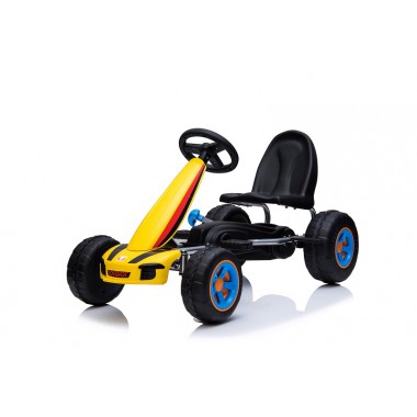 COIL Gokart dla dzieci DRAGON na pedały koła hamulec Super prezent żółty