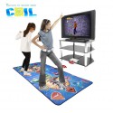 COIL Podwójna mata muzyczna do tańczenia gra interaktywna taneczna dla dzieci 32BIT 4W1 PC+TV 2GB + czytnik - nagrywaj swoje p