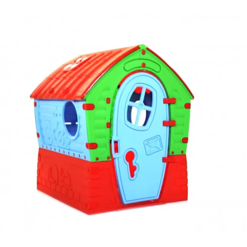 COIL Domek dla dzieci do ogrody XXL Ogrodowy duży okiennice plastik kolorowy