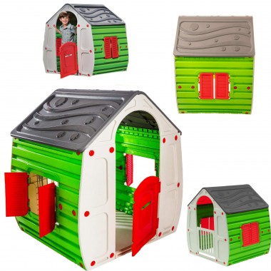 COIL Domek ogrodowy dla dzieci Magical House zielono-szary (C10561A)
