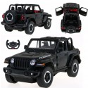 COIL Zdalnie sterowany samochód auto RC pilot duży JEEP Wrangler RS skala 1:14 czarny