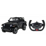 COIL Zdalnie sterowany samochód auto RC pilot duży JEEP Wrangler RS skala 1:14 czarny