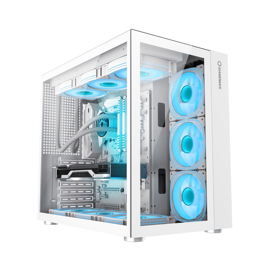 COIL Obudowa tower ATX MIDI USB 3.0 PC Komputerowa gaming szkło biała INFINITY