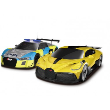 COIL Tor wyścigowy samochodowy zestaw mega tory autek wyścigowe pętla licencja AUDI Bugatti 6m skala 1:43
