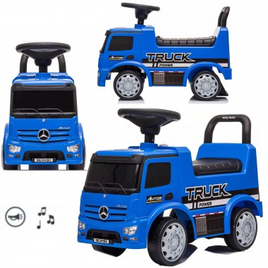 COIL Jeździk pchacz chodzik 3w1 Autko Mercedes Truck dla dzieci niebieski