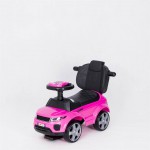 COIL Jeździk pchacz chodzi 3w1 autko dla dzieci duży samochód auto klakson muzyka różowo-czarny