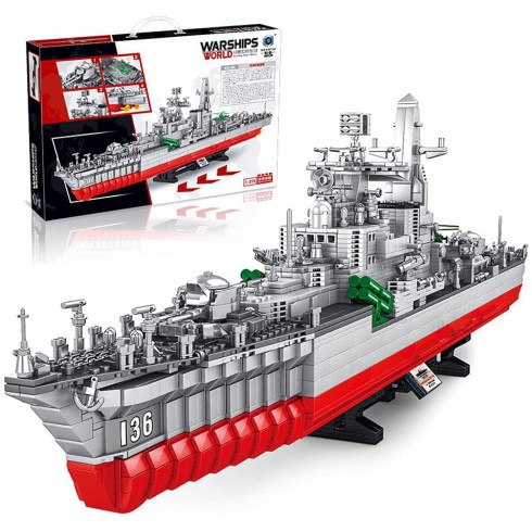 COIL Klocki konstrukcyjne zestaw mega 2462 elementów okręt wojenny armia statek Hangzhou Destroyer