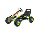 COIL Gokart na pedały duży koła pompowane dla dzieci hamulec super prezent Formuła 1 zielony