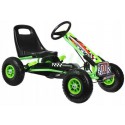 COIL Gokart na pedały duży koła pompowane dla dzieci hamulec super prezent Formuła 1 zielony