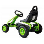 COIL Gokart na pedały duży koła pompowane dla dzieci hamulec super prezent Formuła 1 zielony