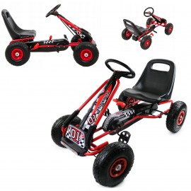 COIL GOKART Kids Formule 1 Pédales rouges Grandes roues pompé pour frein enfants Super cadeau