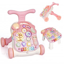 COIL Walker Interaktive Threadion für Kinder 3 Farben Pädagogische Tisch 3in1 Rosa