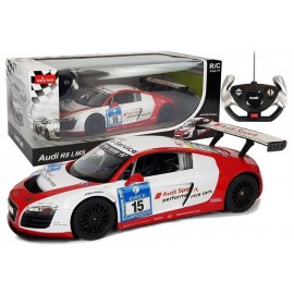 COIL Zdalnie sterowany samochód auto RC pilot AUDI R8 LMS pojazd biały 1:14 27MHz