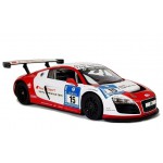 COIL Zdalnie sterowany samochód auto RC pilot AUDI R8 LMS pojazd biały 1:14 27MHz