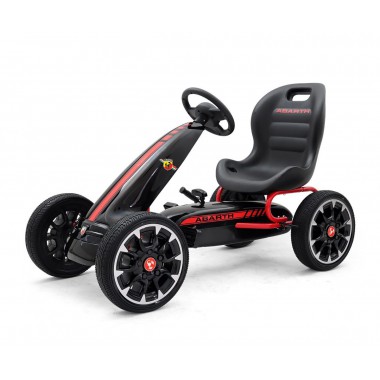 COIL Gokart dla dzieci ABARTH na pedały koła hamulec wielki Super prezent czarny