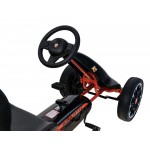 COIL Gokart dla dzieci ABARTH na pedały koła hamulec wielki Super prezent czarny