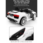 COIL Auto na akumulator pilot cabrio AUDI R8 SPYDER 2.4G dla dzieci światła LED