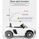 COIL Auto na akumulator pilot cabrio AUDI R8 SPYDER 2.4G dla dzieci światła LED