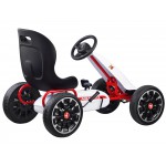 COIL Gokart na pedały dla dzieci koła hamulec wielki ABARTH Super prezent biały