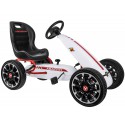 COIL Gokart na pedały dla dzieci koła hamulec wielki ABARTH Super prezent biały