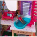 COIL Domek dla lalek drewniany duży + meble XXL akcesoria dla Barbie willa 145cm Kidkraft Pool Party