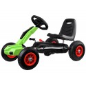 COIL Gokart dla dzieci zielony SPEED na pedały duży koła pompowane dla dzieci hamulec super prezent