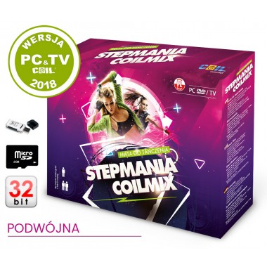 COIL Podwójna mata muzyczna do tańczenia gra taneczna dla dzieci 32BIT 4w1 PC+TV + 2GB + CZYTNIK + WGRYWAJ SWOJE PIOSENKI NA T