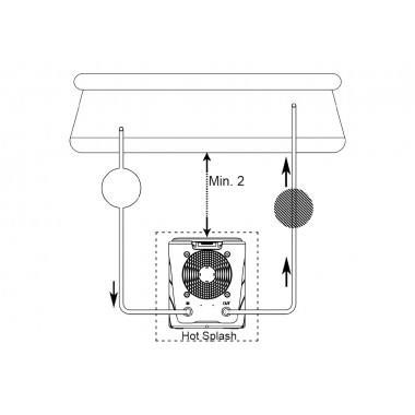 COIL Pompa ciepła do basenu HS40 HOT SPLASH 3.75kW