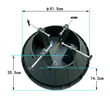 COIL Stojak pod choinkę solidny choinkowy duży do drzewka max 2.2m podstawka zielony