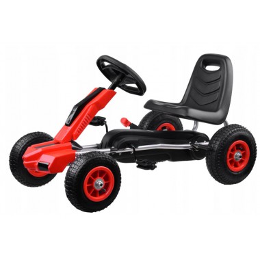 COIL Gokart dla dzieci czerwony SPEED na pedały duży koła pompowane dla dzieci hamulec super prezent