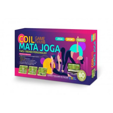 COIL Mata sport Joga muzyczna podwójna gra taneczna dla dzieci WIFI 32BIT 7w1 TV różowa