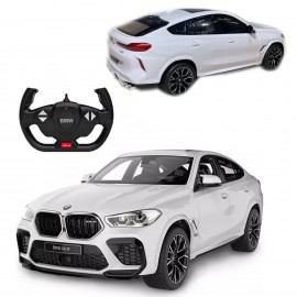 COIL Zdalnie sterowany samochód auto RC pilot BMW X6 M LED 1:14 pojazd biały