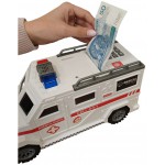 COIL Skarbonka na monety banknoty świnka prezent na pieniądze otwierana interaktywna auto ambulans