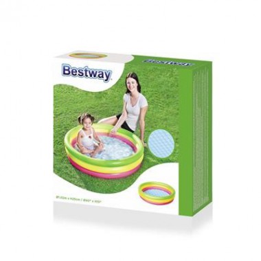 Bestway Basen dmuchany Trzy kolory 102 x 25 cm