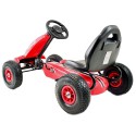 COIL Gokart dla dzieci Spider Perhour na pedały koła pompowane hamulec Super prezent czerwony