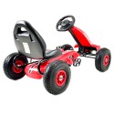 COIL Gokart dla dzieci Spider Perhour na pedały koła pompowane hamulec Super prezent czerwony