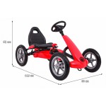 COIL Gokart dla dzieci Race czerwony na pedały duży koła pompowane dla dzieci hamulec super prezent