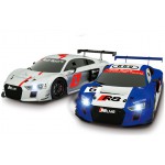 COIL Tor wyścigowy samochodowy zestaw autek tory wyścigowe klocki konstrukcyjne licencja AUDI R8 LMS 1.8m skala 1:87