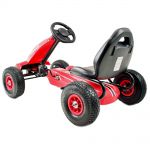 COIL Gokart dla dzieci Spider Perhour na pedały koła pompowane hamulec Super prezent czerwony