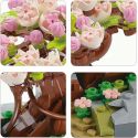 COIL Klocki konstrukcyjne zestaw 425 elementów drzewki Bonsai z kwiatami kompatybilne