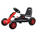 COIL Gokart dla dzieci czerwony SPEED na pedały duży koła pompowane dla dzieci hamulec super prezent