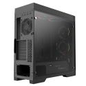 COIL Obudowa tower ATX MIDI USB 3.0 PC komputerowa czarna black gaming szkło okno Abyss TR