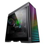 COIL Obudowa tower ATX MIDI USB 3.0 PC komputerowa czarna black gaming szkło okno Abyss TR