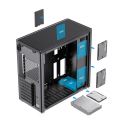 COIL Obudowa tower ATX MIDI USB 3.0 PC komputerowa do komputera gaming szkło czarna black Spark PRO